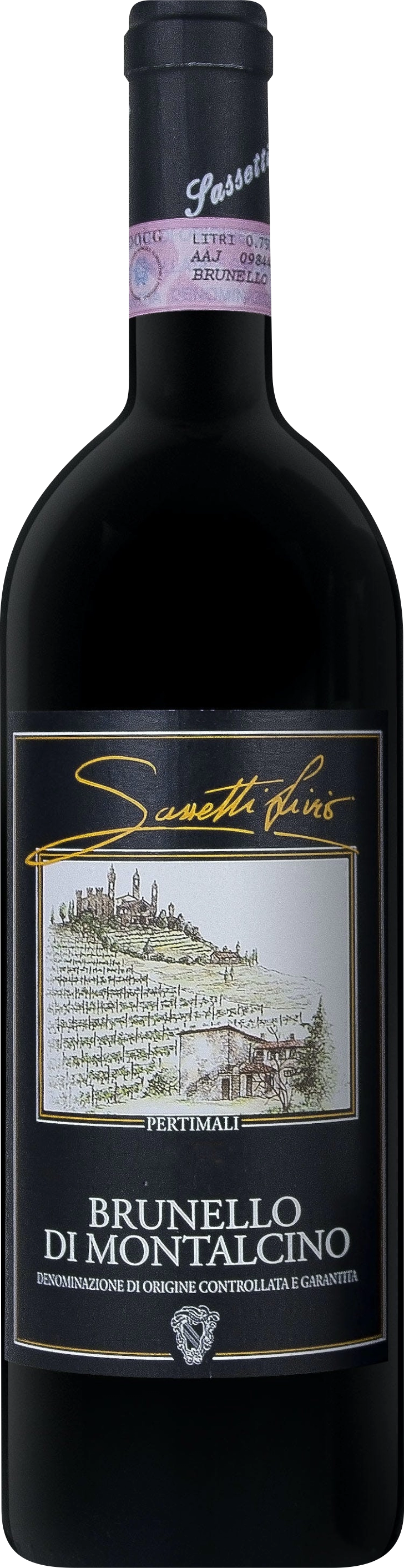 Vin rosu Sasseti Brunello di Montalcino Pertimali 2017 0.75L 0